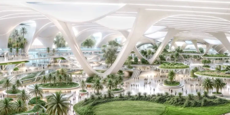 Dubai’s new airport will be five times the size of its current one and aims to be the largest in the world